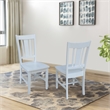 San Remo Solid Wood Splatback Chair - Beach White Hand Rubbed