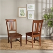 International Concepts San Remo Solid Wood Splatback Dining Chair in Espresso