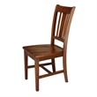 International Concepts San Remo Solid Wood Splatback Dining Chair in Espresso