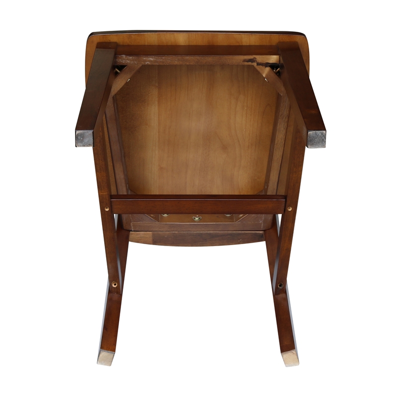 International Concepts San Remo Solid Wood Splatback Dining Chair in Espresso