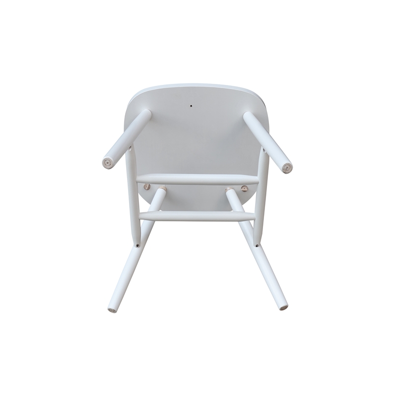International Concepts Copenhagen Solid Wood Chair in White