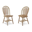 International Concepts Windsor Solid Wood Arrowback Chair in Natural