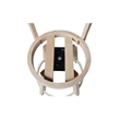 Sara Soild Wood Counter Height Stool with Swivel Seat in Unfinished
