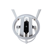 Sara Soild Wood Counter Height Stool with Swivel Seat in White