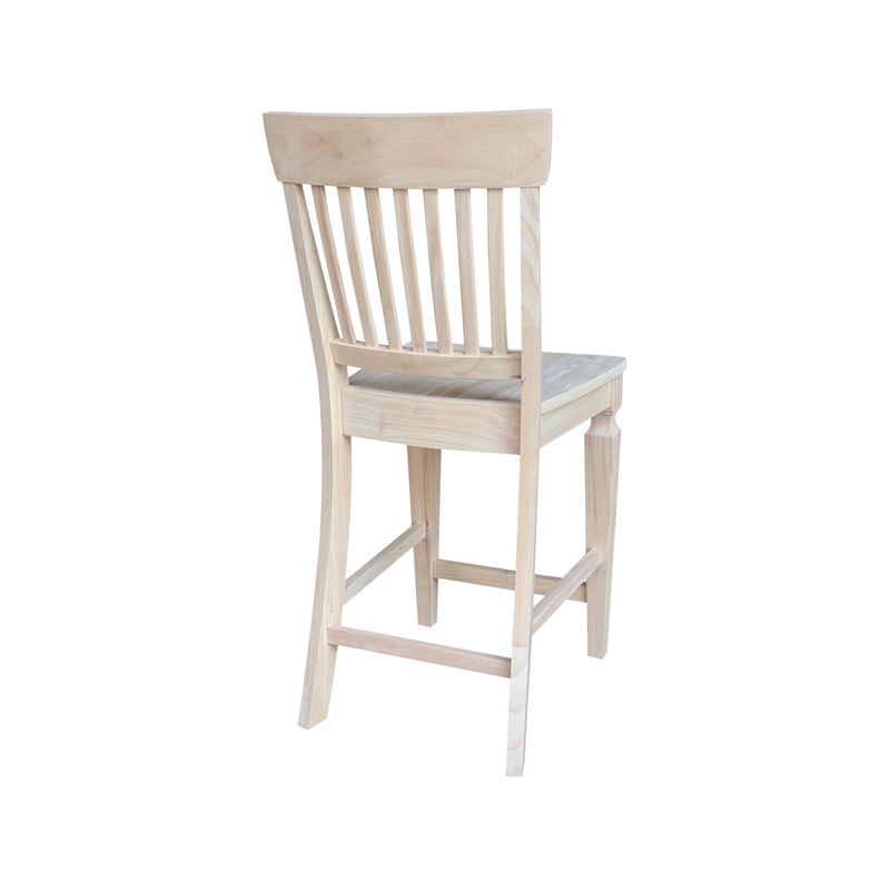 International Concepts Vista Solid Wood Counterheight Stool - 24