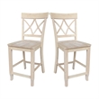 International Concepts Lacy Soild Wood Counterheight Stool - 24