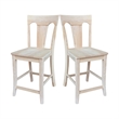 International Concepts Elle Soild Wood Counterheight Stool - 24