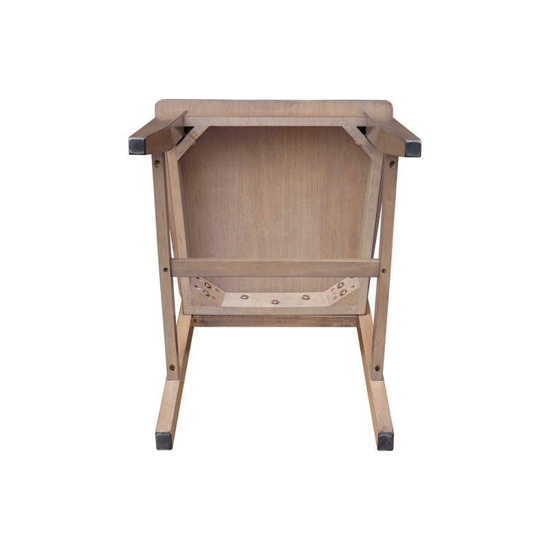 International Concepts Set of Two Solid Wood Soma Dining Chairs in Flax