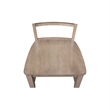 Set of Two Solid Wood Soma Ladder Back Dining Chairs in Flax