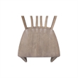 International Concepts Set of Two Solid Wood Soma Fan Back Dining Chairs in Flax