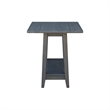 Solid Wood Square Drop Leaf Side Table in Heather Grey Antique