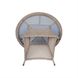 International Concepts Outdoor Aluminum Wicker Patio Dining Table - Natural
