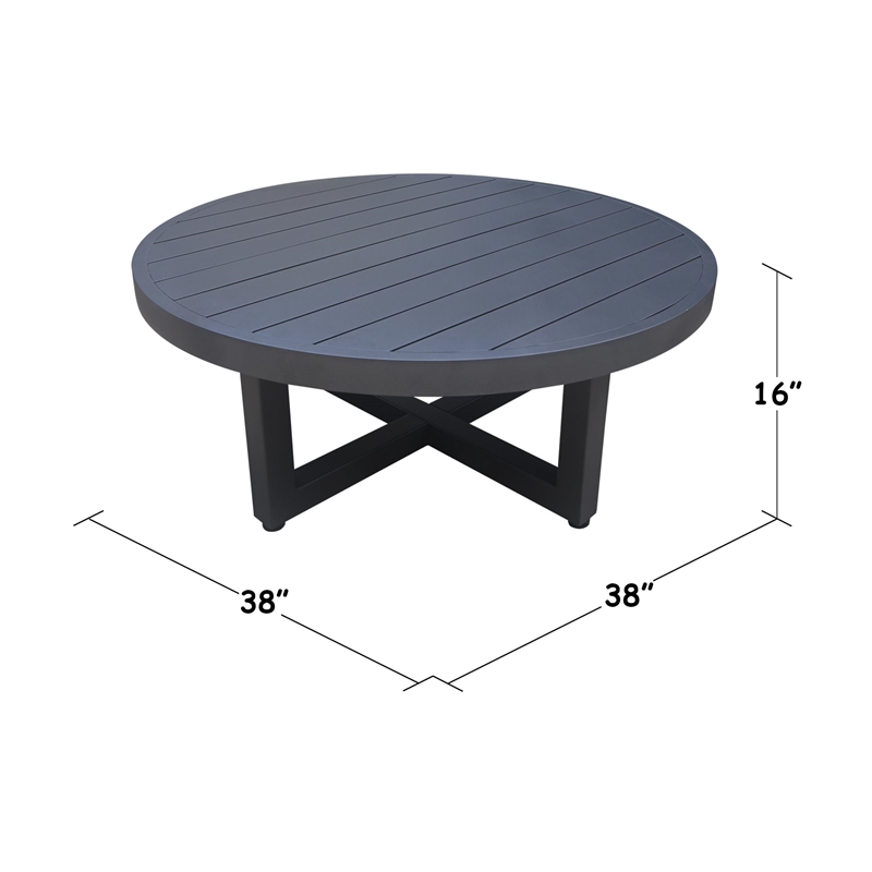 Outdoor Woven Abaca Rope Patio Set With Coffee Table and 2 Swivel Rocking Chairs