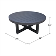 Outdoor Woven Abaca Rope Patio Set With Coffee Table and 2 Swivel Rocking Chairs