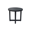 Outdoor Woven Abaca Rope Patio Set with End Table and Swivel Rocking Chair
