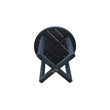 Outdoor Woven Abaca Rope Patio Set with End Table and Swivel Rocking Chair
