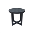 Outdoor Woven Abaca Rope Patio Set with End Table and 2 Swivel Rocking Chairs