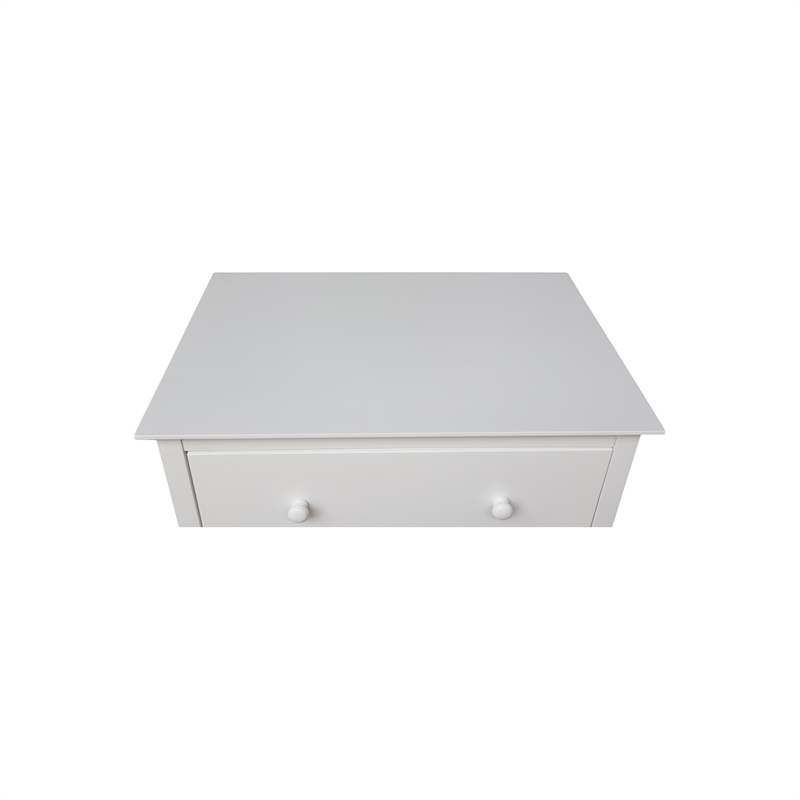 International Concepts Solid Wood Bedroom Dresser/Chest with 3 Drawers in White