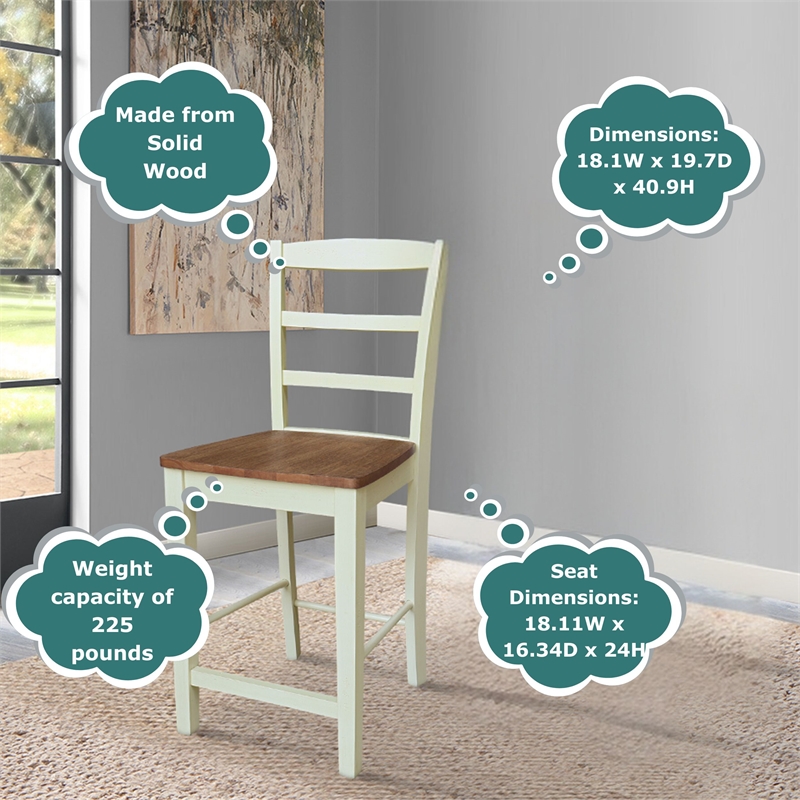 International Concepts Madrid Counter Height Dining Stool - 24