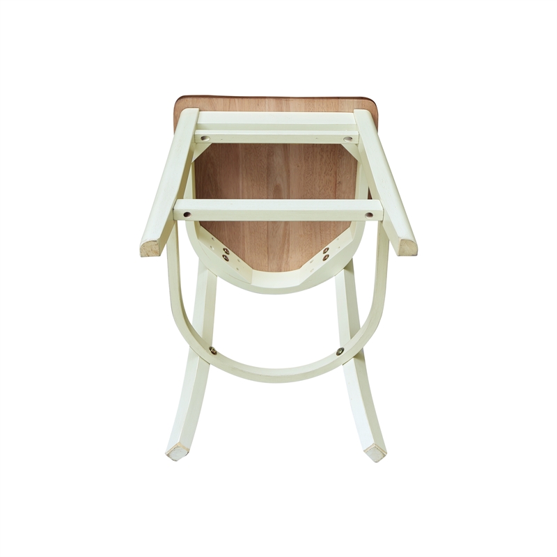 International Concepts Emily Counter Height Dining Stool 24 Inch Seat Height