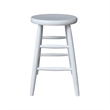 International Concepts Scooped Seat Dining Stool 24 Inch Seat Height