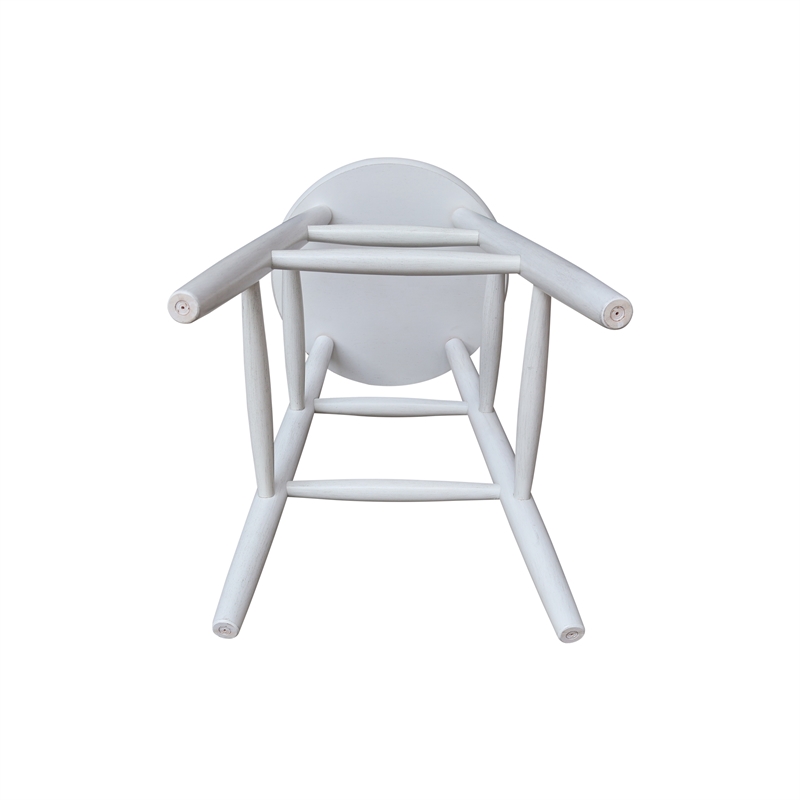International Concepts Scooped Seat Dining Stool 24 Inch Seat Height