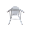 International Concepts Scooped Seat Dining Stool 24 Inch Seat Height