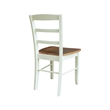 International Concepts Set of Two Madrid Dining Chairs Hickory and Shell