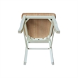 International Concepts Set of Two Madrid Dining Chairs Hickory and Shell