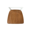 International Concepts Set of Two Madrid Dining Chairs Hickory and Shell