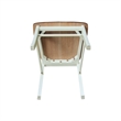 International Concepts Set of Two X-Back Dining Chairs Hickory and Shell