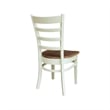 International Concepts Set of Two Emily Side Chairs Hickory and Shell