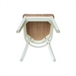 International Concepts Set of Two Emily Side Chairs Hickory and Shell