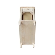 International Concepts Solid Wood Narrow Side Table Unfinished