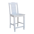 Solid Wood Tall Accent Table with 4 Counter Height Stools - Multi-Color