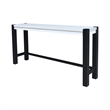 Solid Wood Tall Accent Table with 4 Counter Height Stools - Multi-Color