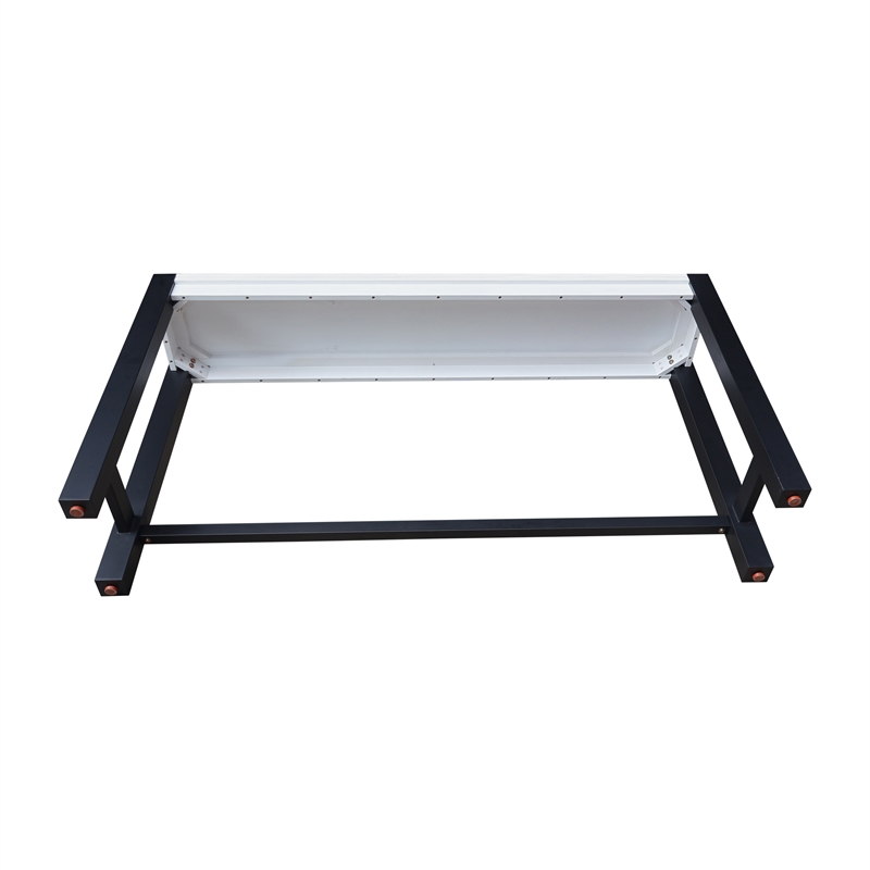 International Concepts Solid Wood Tall Accent Table with Iron Legs - Multi-Color