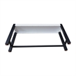 International Concepts Solid Wood Tall Accent Table with Iron Legs - Multi-Color