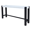 International Concepts Solid Wood Tall Accent Table with Iron Legs - Multi-Color