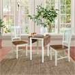 Small Dual Drop Leaf Table With 2 Chairs   3 Piece Dining Set   Multi Color