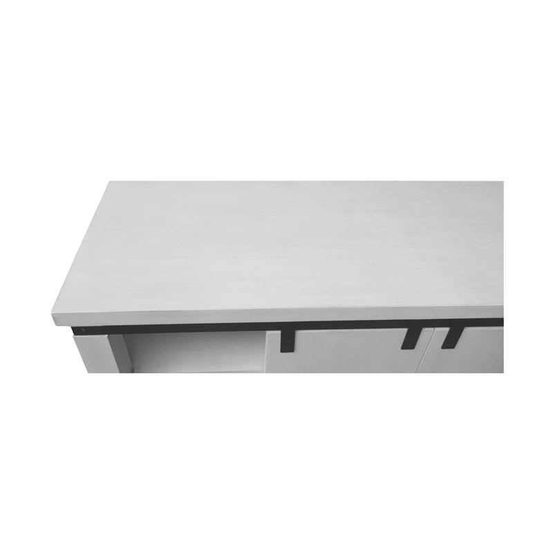 International Concepts Solid Wood Barn Door Server - Soft White