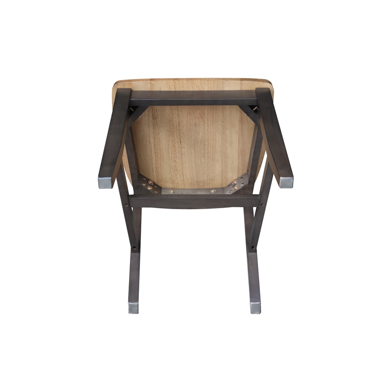 International Concepts Set of Two Cafe Dining Chairs in Hickory