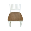 International Concepts Set of Two Vista Slat Back Dining Chairs