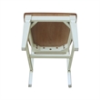 International Concepts Set of Two Vista Slat Back Dining Chairs