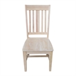 International Concepts Set of Two Benson Dining Chairs Unfinished