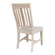 International Concepts Set of Two Benson Dining Chairs Unfinished