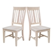 International Concepts Set of Two Benson Dining Chairs Unfinished
