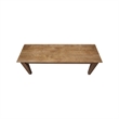 International Concepts Solid Wood Shaker Style Accent Bench in Hickory
