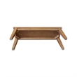 International Concepts Solid Wood Shaker Style Accent Bench in Hickory