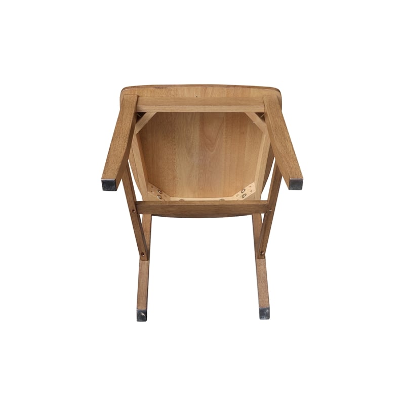 International Concepts Set of Two Cafe Dining Chairs - Hickory